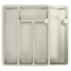 ЛОТОК ДЛЯ СТОЛОВЫХ ПРИБОРОВ РАЗДВИЖНОЙ 373Х287Х49ММ (Светло-серый)