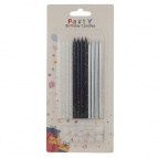 Набор из 12-ти свечей для торта, D 0,5 см,L10 W1 H22 см