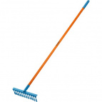 GRINDA садовые грабли PR-12T FIBER, 380 х 100 х 1530 мм, 12 витых зубцов, углеродистая сталь, фибергласовый черенок (39654)