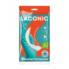 Перчатки резиновые антибактериальные LACONIC (L)
