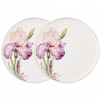 НАБОР ТАРЕЛОК ЗАКУСОЧНЫХ LEFARD "IRISES" 2 ШТ. 20,5 СМ, РАЗНОЦВЕТНЫЙ (КОР=24НАБ.)