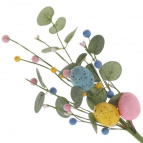 Ветка искусственная "Пасхальная", L16 W12 H42 см