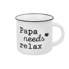 Кружка 400 мл 13*9,5*8,8 см "Papa needs relax" NEW BONE CHINA