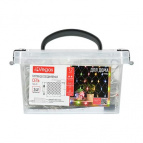 VEGAS  24V Электрогирлянда "Сеть" 144 разноцветных LED ламп, в боксе, прозр провод,  1,2*1,5м, с блоком питания, удлиняемая 