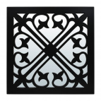 QWERTY Зеркало декоративное "Генуя", черный,  40*40 см /6