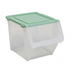 Контейнер для овощей 14,5л (прозрачный/нефрит) (11)