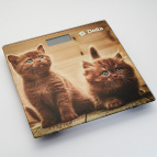 Весы напольные электронные DELTA D-9229 "Рыжие котята" : 150 кг, 28*28см (Россия)(6)