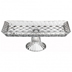 БЛЮДО НА НОЖКЕ ПРЯМОУГОЛЬНОЕ 33Х16Х12 СМ