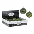 Украшение новогоднее "Шар" (Набор из 12-ти), D 8 см, L35 W27 H8,5 см Полимерный материал