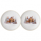 НАБОР ТАРЕЛОК ЗАКУСОЧНЫХ LEFARD "НАКАНУНЕ РОЖДЕСТВА" 2 ШТ. 20,5 CM (КОР=16НАБ.)
