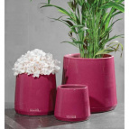 848929 Кашпо керам. Kübel Portimão d24 h22 см фуксия (ш/к 3039)