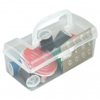 Набор для шитья в футляре 43 предмета Размер футляра для хранения 12х5,5 см NEW