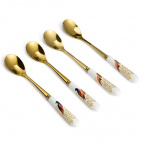 НАБОР ЛОЖЕК ЧАЙНЫХ LEFARD "GOLDEN BIRDS" 4 ШТ. 