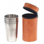 Стопка, набор из 4-х шт. в чехле, L6 W6 H12 см