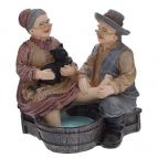 Фигурка декоративная "Бабушка с дедушкой", L11,5 W9 H12 см