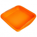 AK-6069S Форма для выпечки 24*24*3,5 см (80) цвет оранжевый(50)