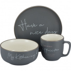 83-301 Набор посуды 3пр. Linea di PORCELLANA