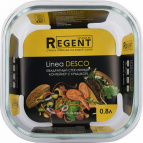 64-22800 Квадратный стеклянный контейнер с крышкой 800 мл Linea Desco