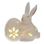 Фигурка декоративная "Заяц" (подсветка, 3xLR44 н/п), L10,5 W7 H11 см