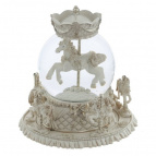 Фигурка декоративная  в стекл шаре "Карусель" (ключ,муз, движ), L13 W12,5 H17 см