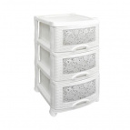 Комод 3-х секц. "Ажур" (белый)