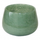 589047 Ваза стекло Ava d20 h17,5 см нефритово-зеленый (ш/к 7343)