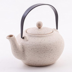 60424 Заварочный чайник 700 мл керамика, бежево черный