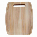 Доска разделочная береза 26х22х1,8см бочка с канавкой ТМ Guter Baum