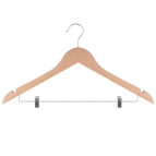 Вешалка-плечики с 2 прищепками, Размер 44-46. (натур.цв.) NEW