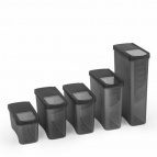 Набор емкостей для сыпучих продуктов "Лайн" (графитовый)