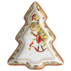 БЛЮДО LEFARD "ЩЕЛКУНЧИК" В ФОРМЕ ЕЛКИ 25*21*4 СМ, РАЗНОЦВЕТНЫЙ (КОР=8ШТ.)