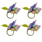 Набор из 4-х колец для салфеток "Пасхальных", L7 W3 H20 см