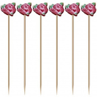 Шпажки для канапе "Розы". Набор 24 шт. Длина 12 см. NEW