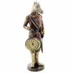 Фигурка декоративная "Лошадь" с часами D5см, (LR44x1), L10,5 W8 H31,5 см
