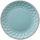 Тарелка подстановочная 24 см коллекция "мираж" цвет:голубое небо (мал=6шт)