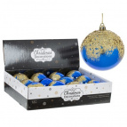 Украшение новогоднее "Шар" (Набор из 12-ти), D 8 см, L35 W27 H8,5 см Полимерный материал