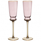 НАБОР БОКАЛОВ ДЛЯ ШАМПАНСКОГО "TWIST & SHINE" PINK, 2 ШТ/210 МЛ