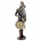 Фигурка декоративная "Лошадь" с часами D5см, (LR44x1 н/п), L10,5 W8 H31,5 см