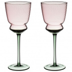НАБОР БОКАЛОВ ДЛЯ ВИНА "TWIST & SHINE" GREEN, 2 ШТ/380 МЛ