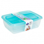 Набор контейнеров 3 в 1 Fresco 500,1000,1750 мл (Бриз)