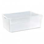Ящик штабелируемый с крышкой "Модуль"  L 37л (прозрачный)