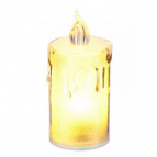 Изделие декоративное с подсветкой "Свеча" (3xLR54) (блок 24шт), L3,5 W3,5 H8 см