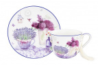 Чайн. пара 2 пр. 500 мл. "Лаванда" NEW BONE CHINA