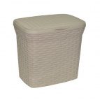 Контейнер для стирального порошка "Ротанг" 10л (латте)