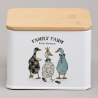 БАНКА ДЛЯ ЧАЙНЫХ ПАКЕТИКОВ AGNESS "FAMILY FARM" 11,5*11,5*8,5 СМ