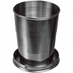 Стакан 60 мл, складной, нержавеющая сталь, в чехле