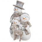 Фигурка декоративная "Снеговики", L12 W9 H16,5 см