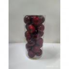 Набор из 24шт Украшение новогоднее "Шар", D 6см Полимерный материал