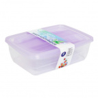 Набор контейнеров 4 в 1 Fresco 250,500,1000,1750 мл (Лаванда)