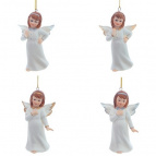 Новогоднее украшение "Ангел", 4,5х3,5х9см